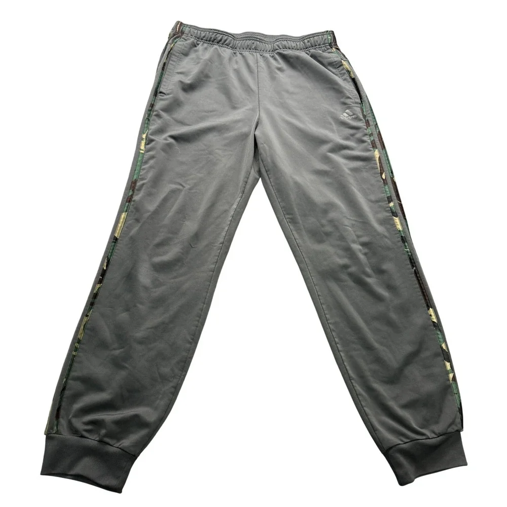 adidas Primegreen Camo Stripe Track Pants Mens‎ L Gray 28